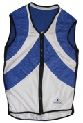 Evaporative Cycling Cool Vest - Blue/White - Small